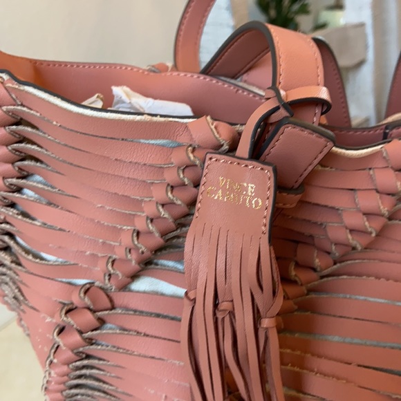 ISLAS TOTE Vince Camuto Leather Canvas Sushi Tote - Picture 3 of 8